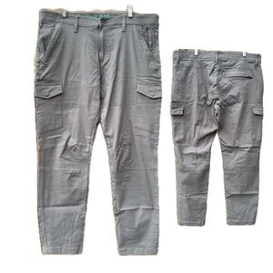 Projek Raw Men's Gray Cargo Pants Tapered Leg Size 38